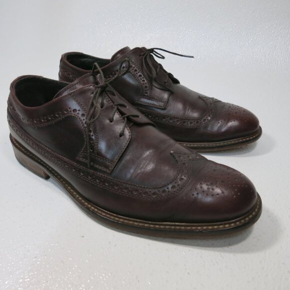 Bugatchi Long Wingtip Leather Dress Brogue Oxfords Men's Footwear Shoes 12 - Picture 7 of 7